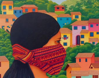 Ximena EZLN Zapatista Comandante Ramona Mexico Giclée Signed Art Print Free Shipping