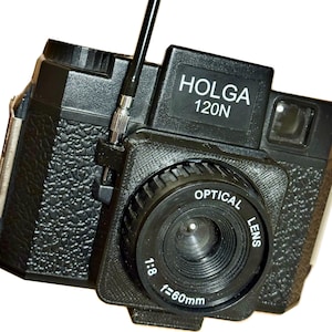 Verschlusskabel & Verlängerungskettchen für die Holga 120 Kamera