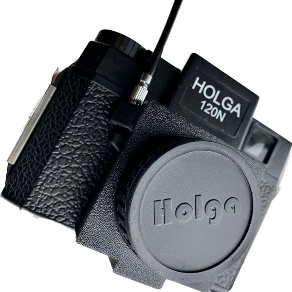 Shutter Release Cable Adapter & Button Extender for Holga 120 Cameras