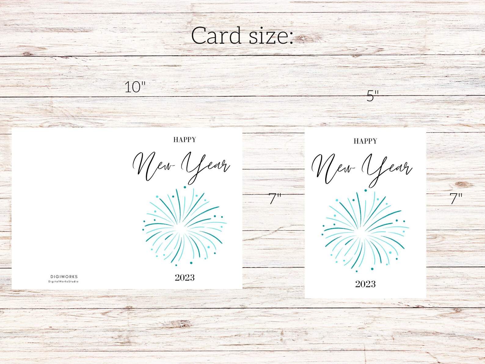 Printable Celebrating the New Year Card, New Years Card Template, 2023 ...