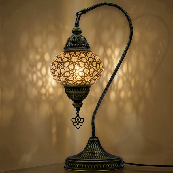 VALVELLO Turkish Moroccan Mosaic Lamp - Handmade - 12 Colors Options