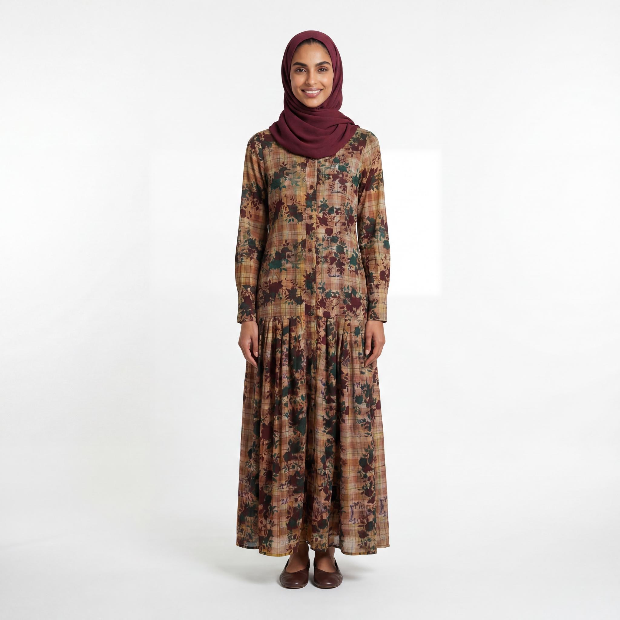 islamic fashion long dress Women Islamic Clothing Long Dubai Jalabiya Dress Moroccan Kaftan Cafta –  summer life6 main image 1
