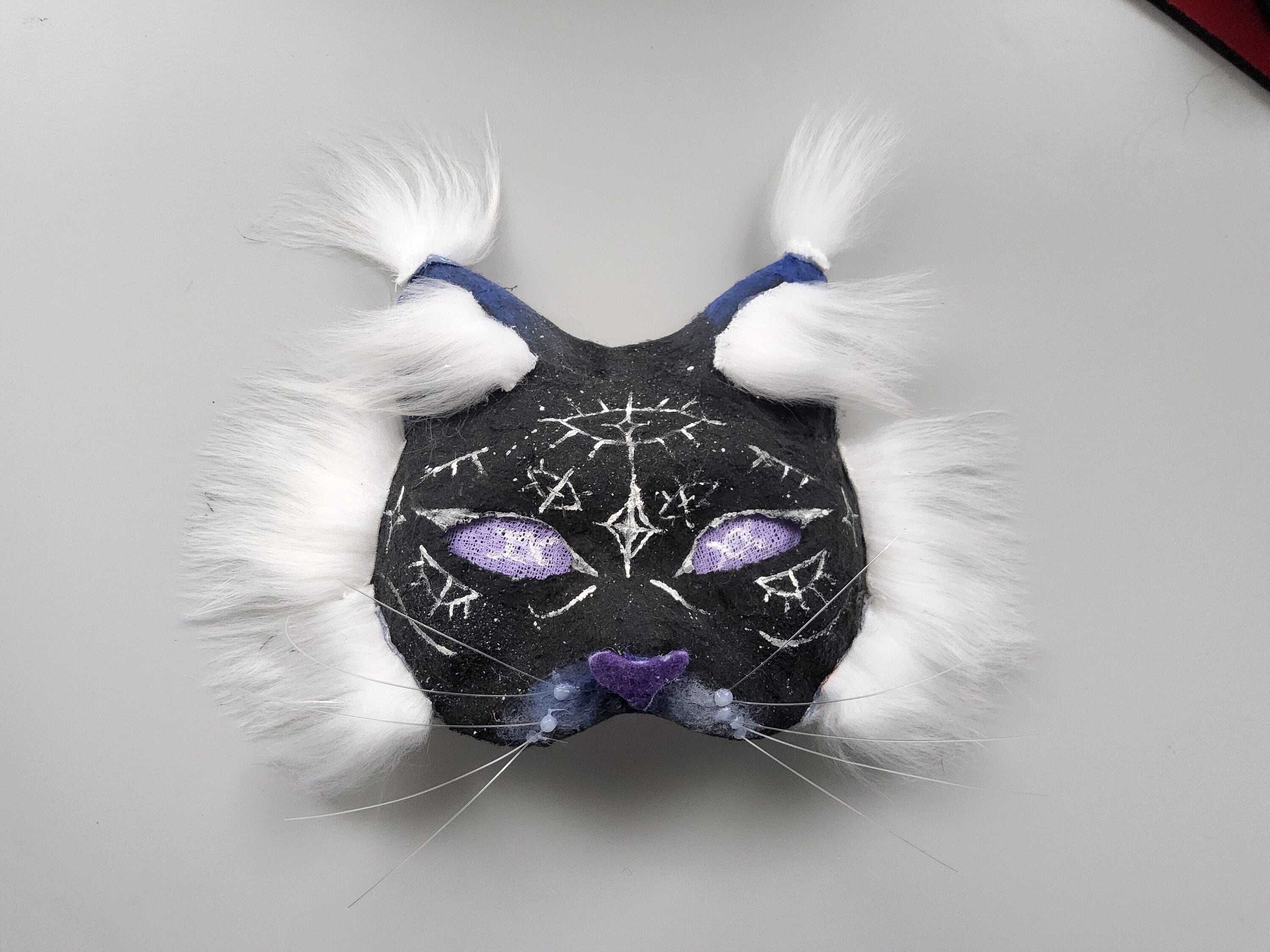 Purple Cat/dog Therian Mask 