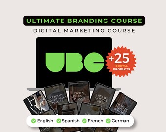 UBC - Ultimate Branding Course w/ Master Resell Rights Digital Marketing Passive Income Online Course In English/French/Spanish/German