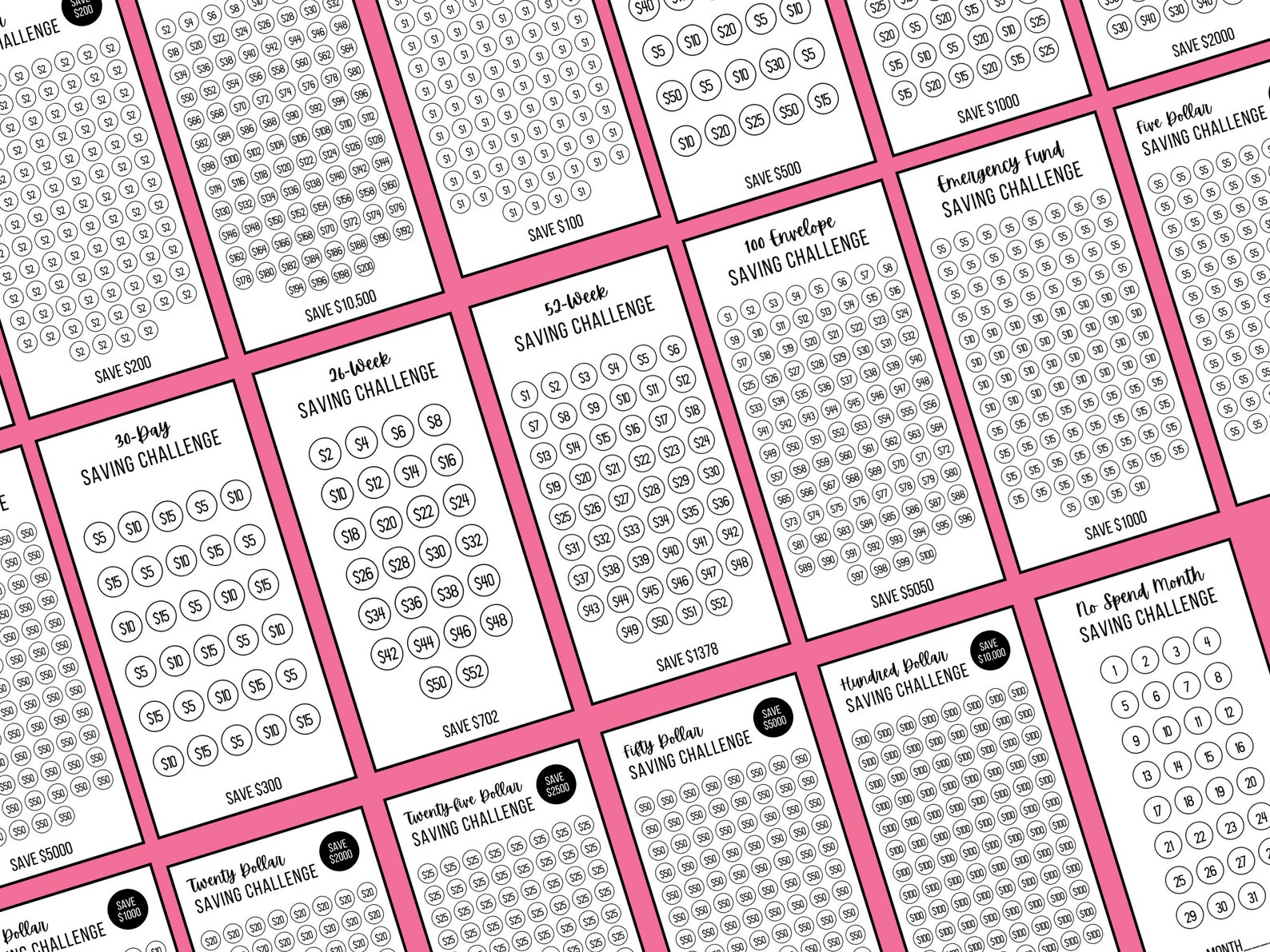 Mini Savings Challenge Printable Money Savings Challenge - Etsy