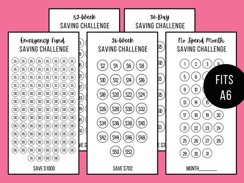 Mini Savings Challenge Printable Money Savings Challenge - Etsy