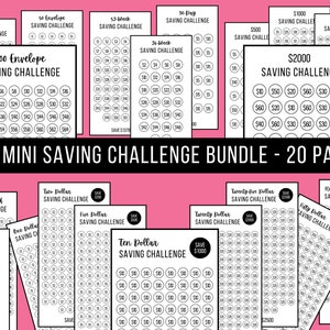 Mini Savings Challenge Printable, Money Savings Challenge, Savings ...