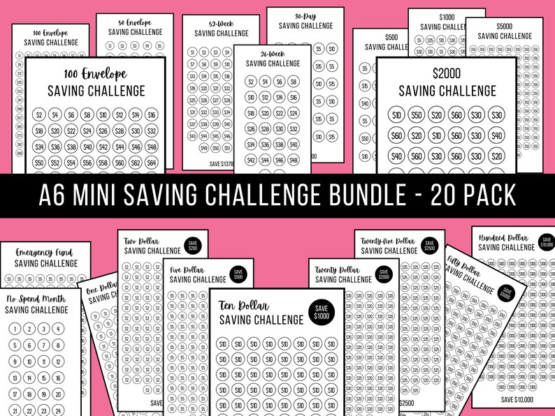 Mini Savings Challenge Printable Money Savings Challenge - Etsy