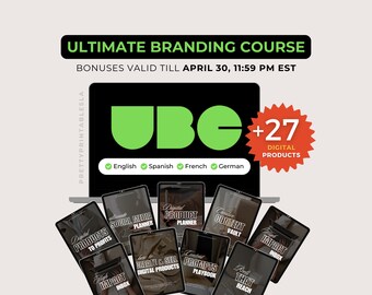 UBC - Ultimate Branding Course w/ Master Resell Rights Digital Marketing Passive Income Online Course In English/French/Spanish/German