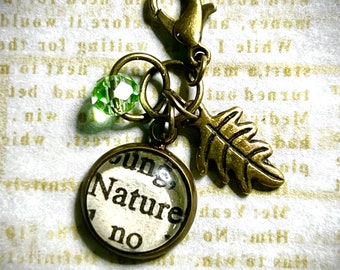 Nature & Leaf Charm for Bracelets, Necklaces, Keychains, and more!
