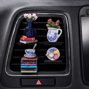 Bookish Car Diffuser Vent Clip | Includes Fragrance Oil | Choose Your Charm | Reader Gift | Cottagecore Car Decor
