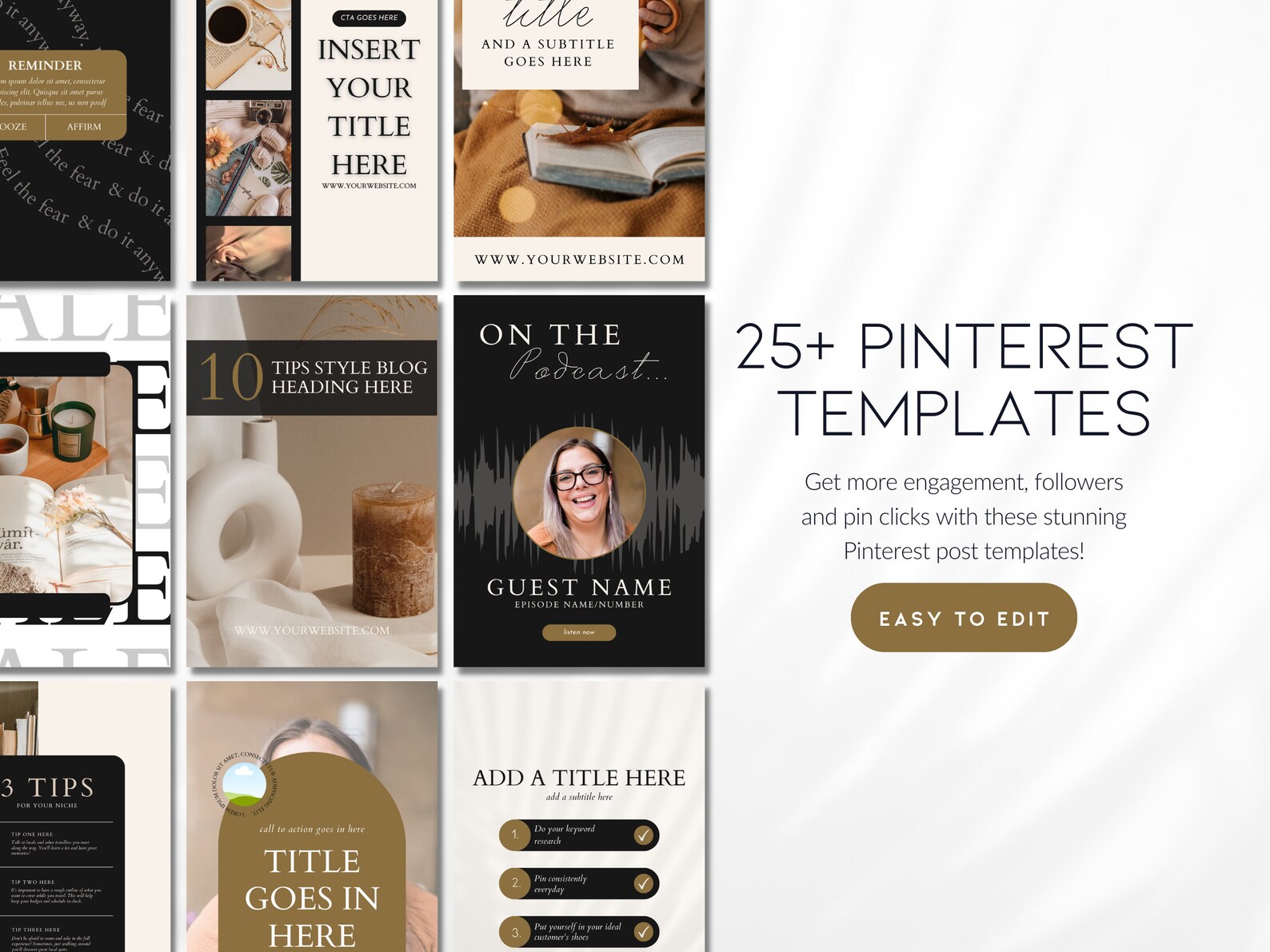 25+ Pinterest Templates | Pinterest Templates for Digital Products ...