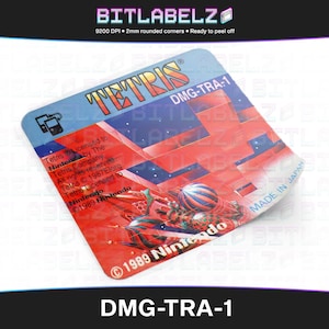 Tetris » Replacement Label » DMG-TRA-1