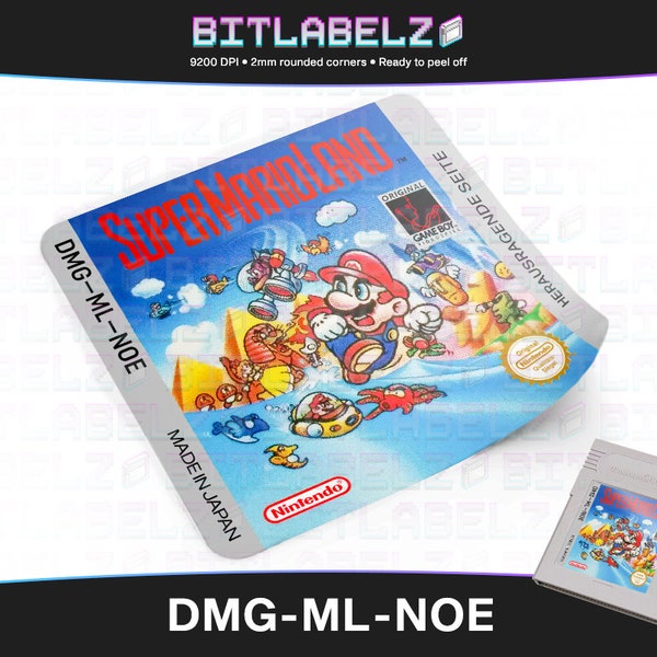 Super Mario Land » Replacement Label » DMG-ML-NOE