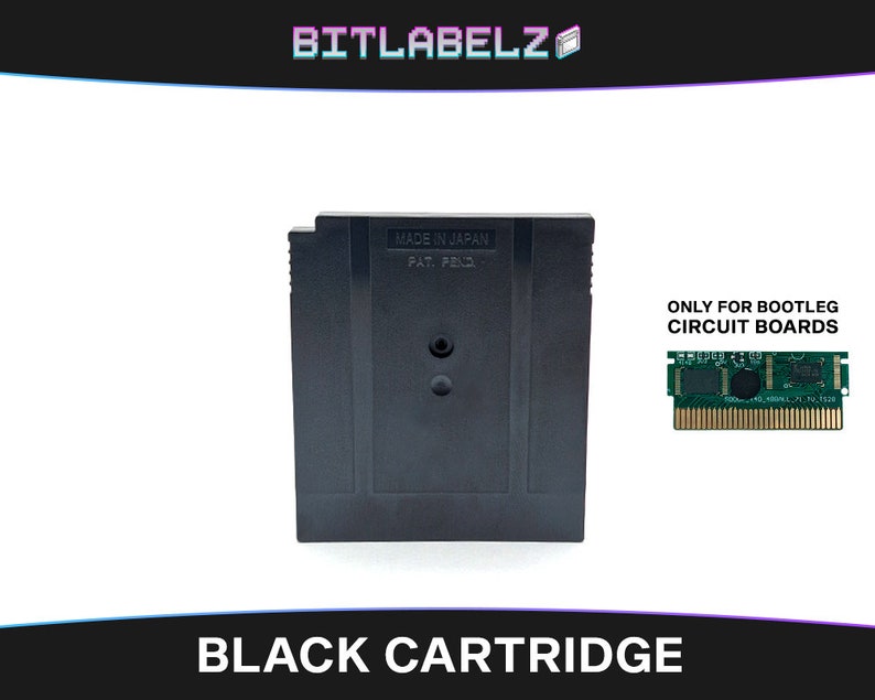 Black Bootleg Game Boy Replacement Cartridge Shell » Replacement ...