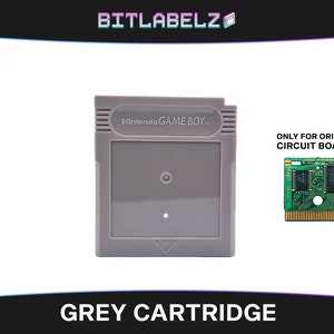 Grey Game Boy Replacement Cartridge Shell » Replacement Housing