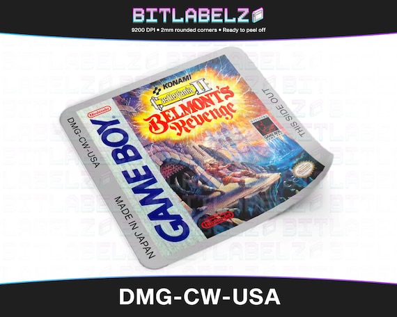 Castlevania 2: Belmont's Revenge » Replacement Label » DMG-CW-USA