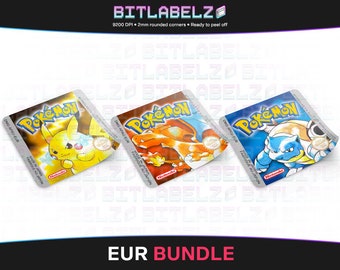 Pokemon Yellow, Red & Blue » Replacement Labels » DMG-EUR Bundle
