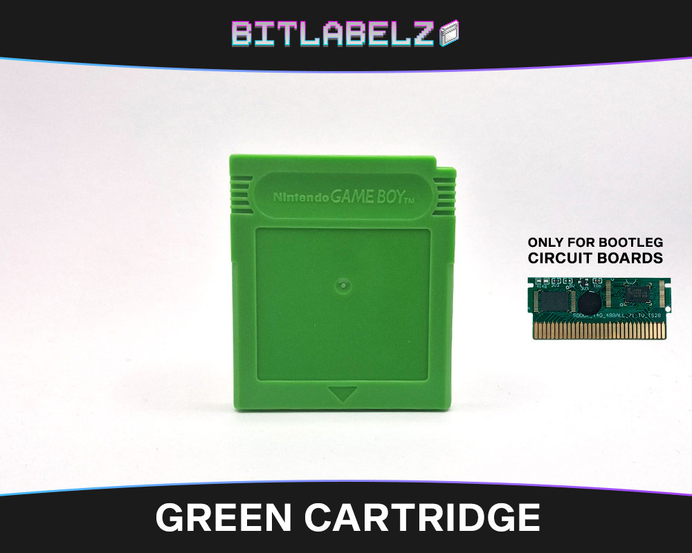 Green Bootleg Game Boy Replacement Cartridge Shell » Replacement Shells ...