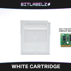 Könnte beinhalten: Eine weiße Game Boy-Cartridge mit dem Text "Nintendo GAME BOY" auf dem Etikett. Die Cartridge ist nur für Original-Platinen.