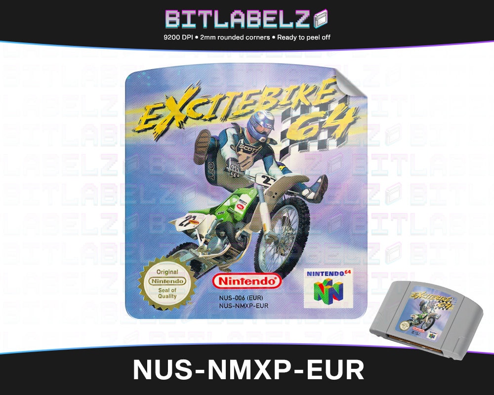 Excitebike 64 » Replacement Label » NUS-NMXP-EUR - Etsy