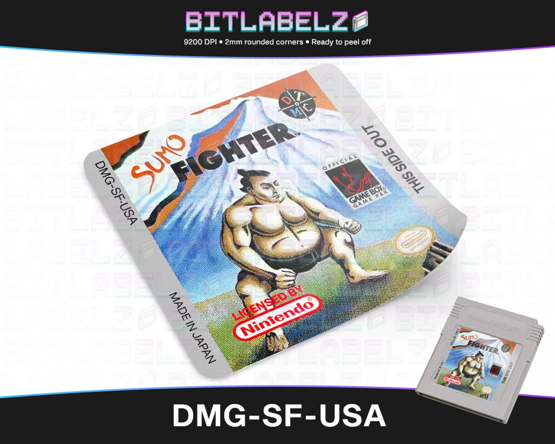 Sumo Fighter » Replacement Label » DMG-SF-USA - Etsy