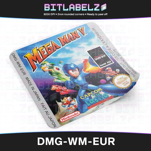 Mega Man V » Replacement Label » DMG-WM-EUR