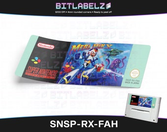 Mega Man X » Replacement Label » SNSP-RX-FAH