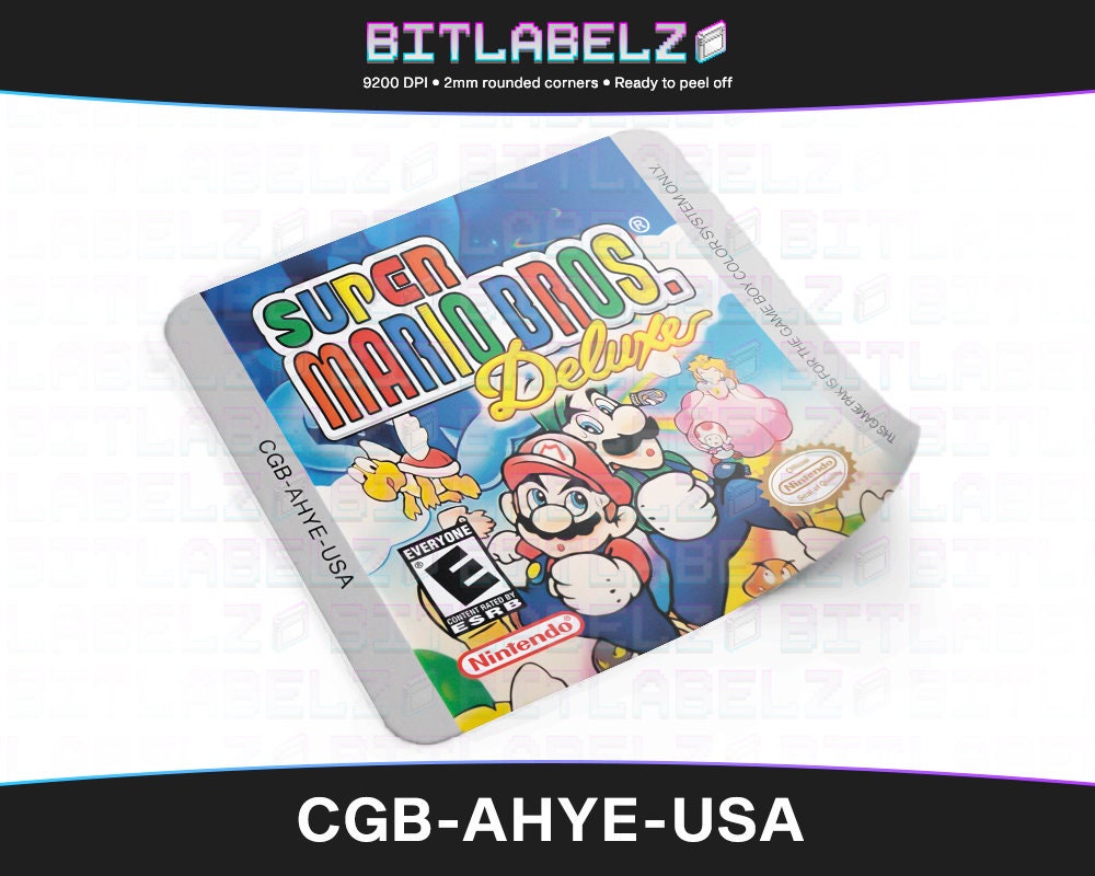 Super mario bros deluxe gameboy color - Etsy 日本