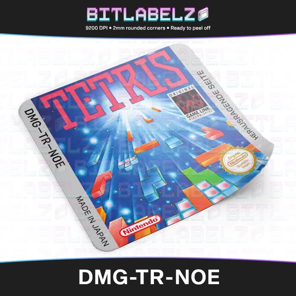 Tetris » Replacement Label » DMG-TR-NOE