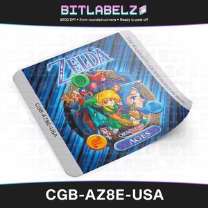The Legend of Zelda: Oracle of Ages » Custom Replacement Label » CGB-AZ8E-USA