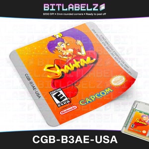 Shantae » Replacement Label » CGB-B3AE-USA