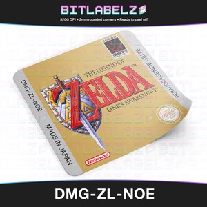 Legend of Zelda The - Link&#39;s Awakening » Replacement Label » DMG-ZL-NOE