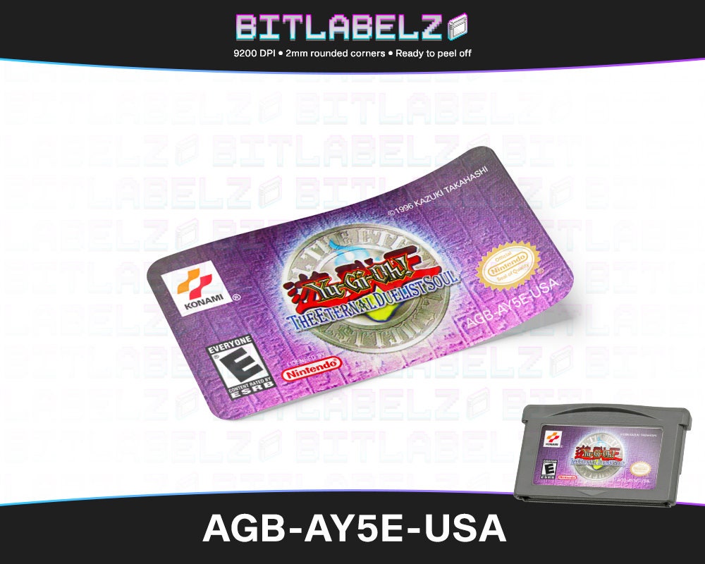 Yu-gi-oh! the Eternal Duelist Soul  Replacement Label  AGB-AY5E-USA -  Etsy Australia