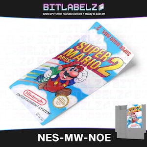 Super Mario Bros. 2 » Replacement Label » NES-MW-NOE