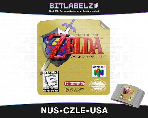 The Legend of Zelda: Ocarina of Time Replacement Label -  Denmark