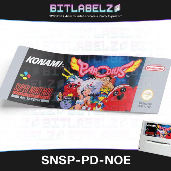 Parodius » Replacement Label » SNSP-PD-NOE