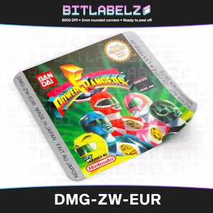 Mighty Morphin Power Rangers » Replacement Label » DMG-ZW-EUR