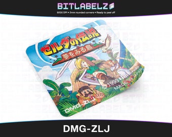 50 étiquettes Adhésives Zelda Link's Awakening DX Pour Game Boy Color - Version Française
