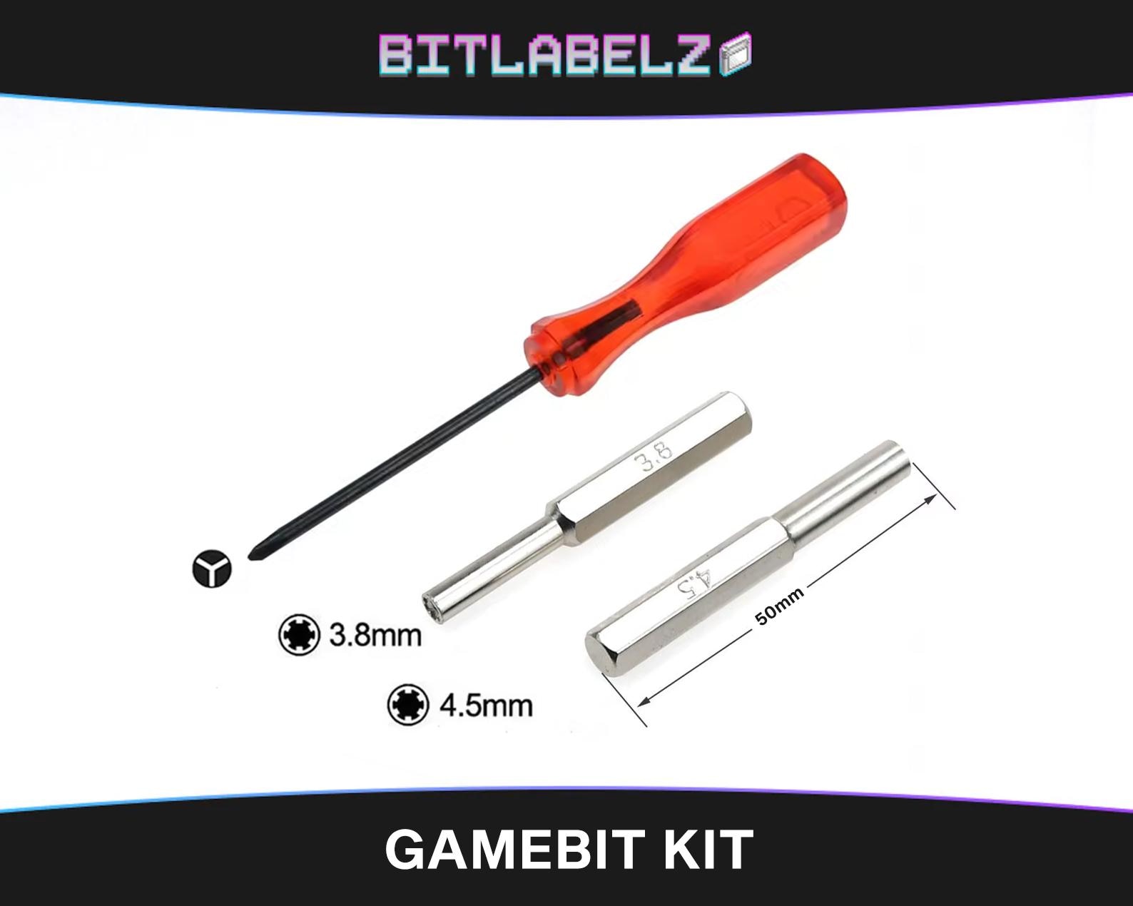 Gamebit Kit » 3.8 Mm + 4.5 Mm Game Bits & Triwing Y-screwdriver - Etsy
