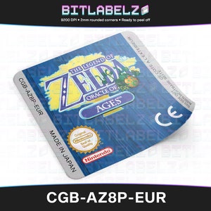 The Legend of Zelda: Oracle of Ages » Replacement Label » CGB-AZ8P-EUR