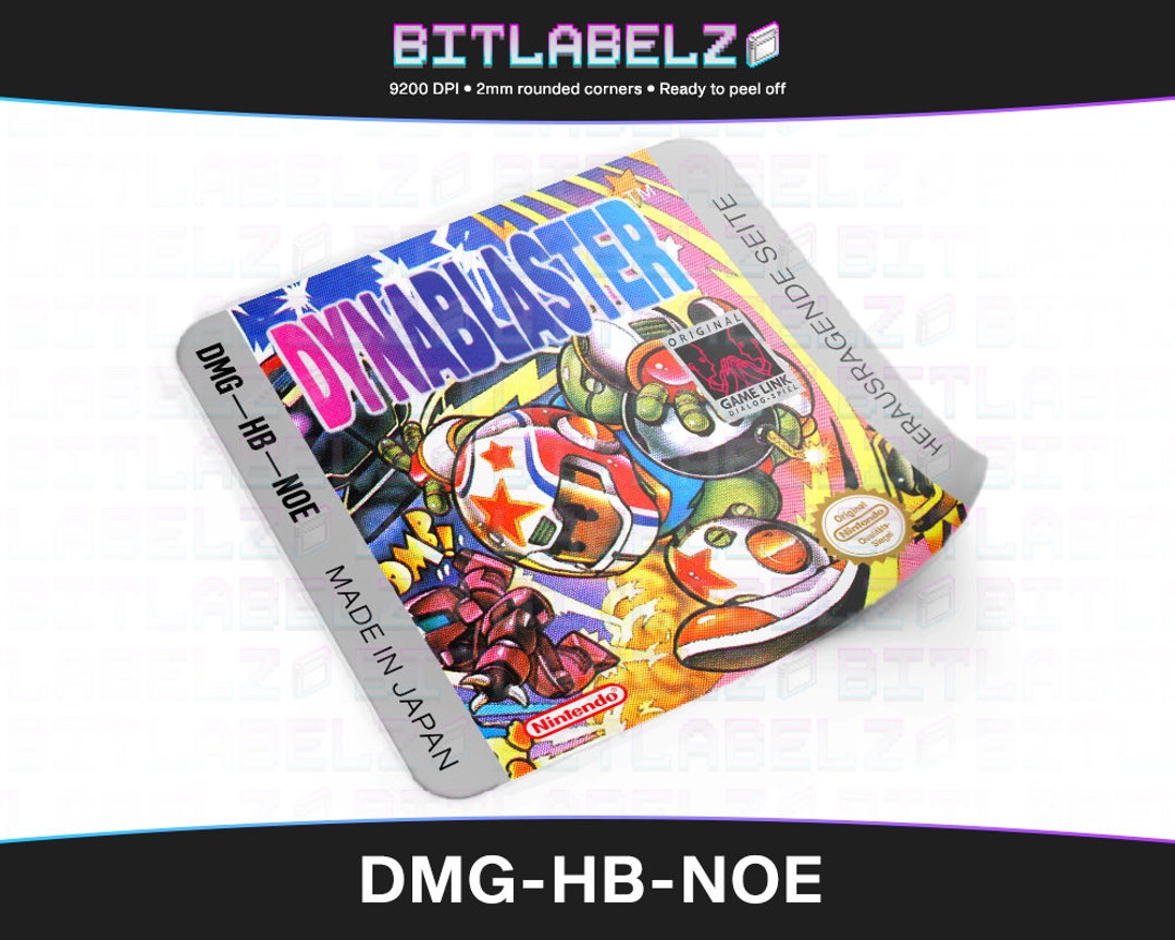 Dyna Labels Dynablaster » Replacement Label » DMG-HB-NOE - Etsy