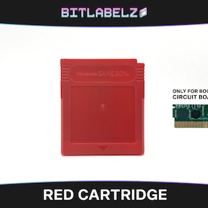 Red Bootleg Game Boy Replacement Cartridge Shell » Replacement shells