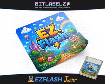 Étiquette de remplacement EZ Flash Junior (Jr.) v4 « Kawaii Pixel Valley »