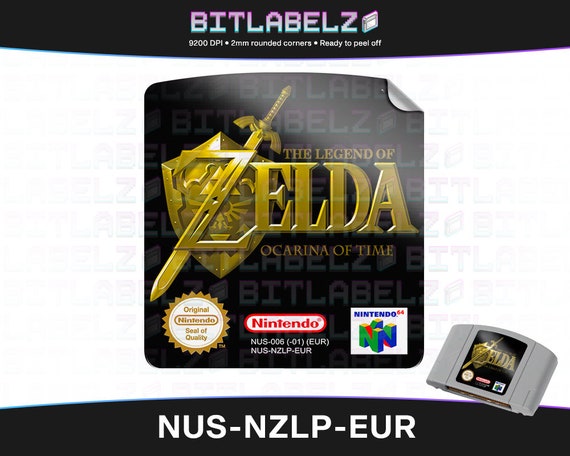 The Legend of Zelda: Ocarina of Time Replacement Label -  Denmark