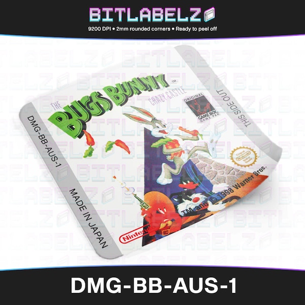 Bugs Bunny - Crazy Castle » Replacement Label » DMG-BB-AUS-1