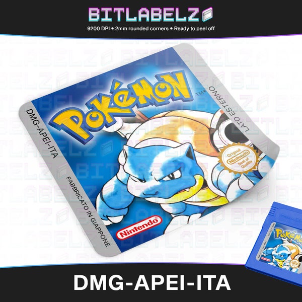 Pokemon Blu » Replacement Label » DMG-APEI-ITA