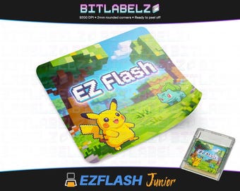 Étiquette de remplacement EZ Flash Junior (Jr.) v6 « Pokémon Pixel Breeze »