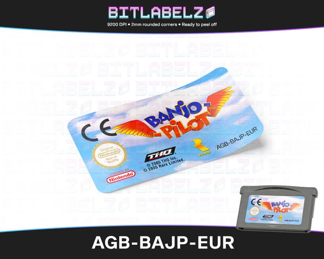 Banjo Pilot » Replacement Label » AGB-BAJP-EUR - Etsy