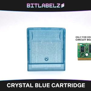 Crystal Blue Game Boy Color Replacement Cartridge Shell » Replacement housing